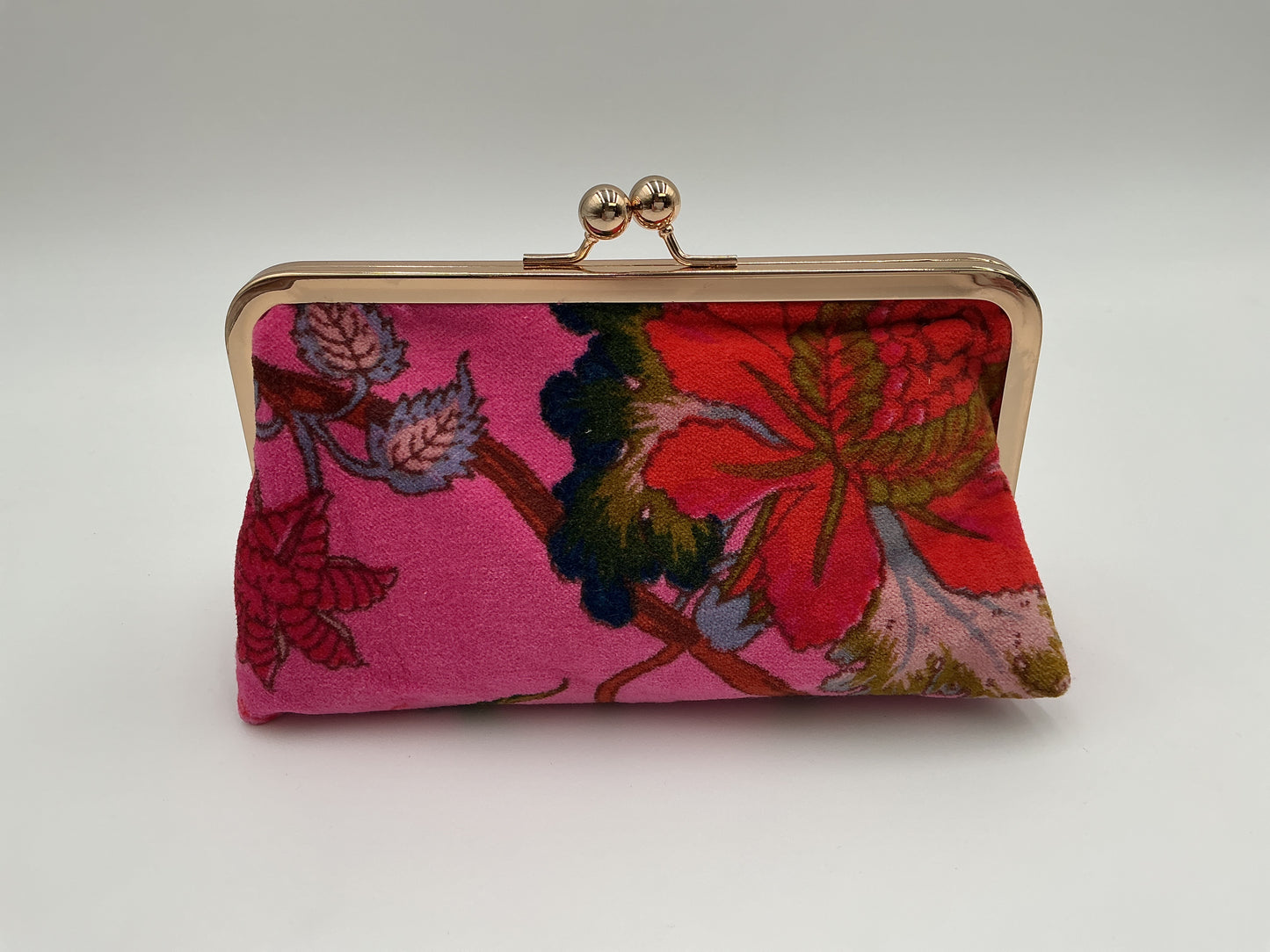 Trixie Coral Hibiscus On Pink Velvet
