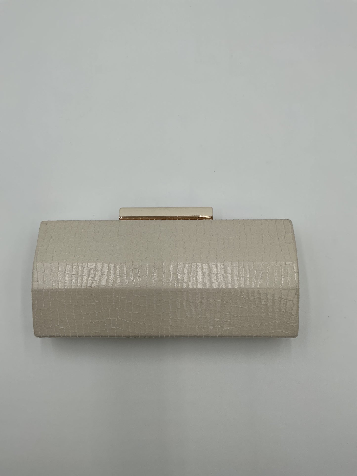 Ivory Crocodile Clutch