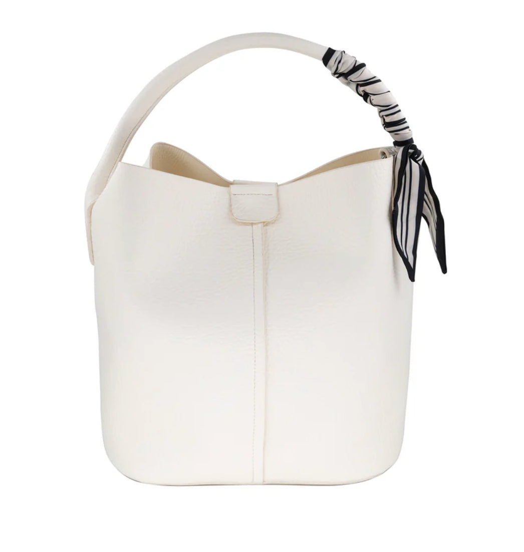 Mini Bucket Tote White