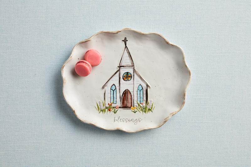 Scallop Church Platter