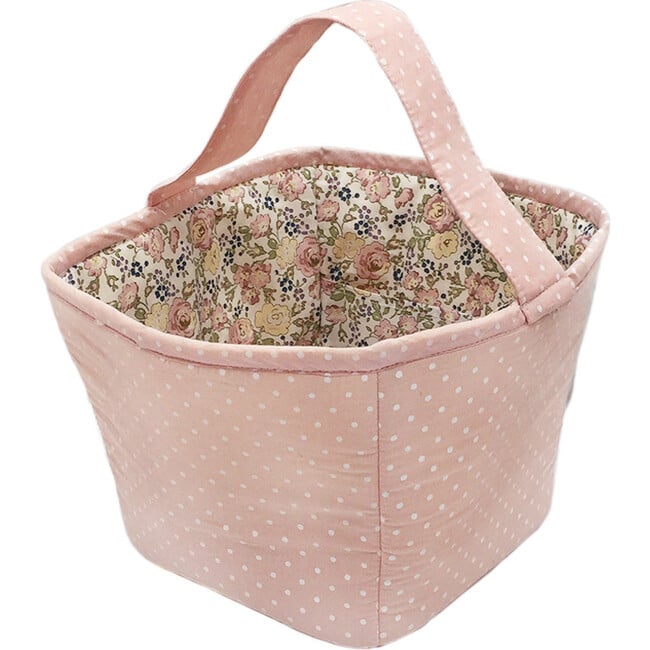 Fabric Basket/ Storage Caddy Pink