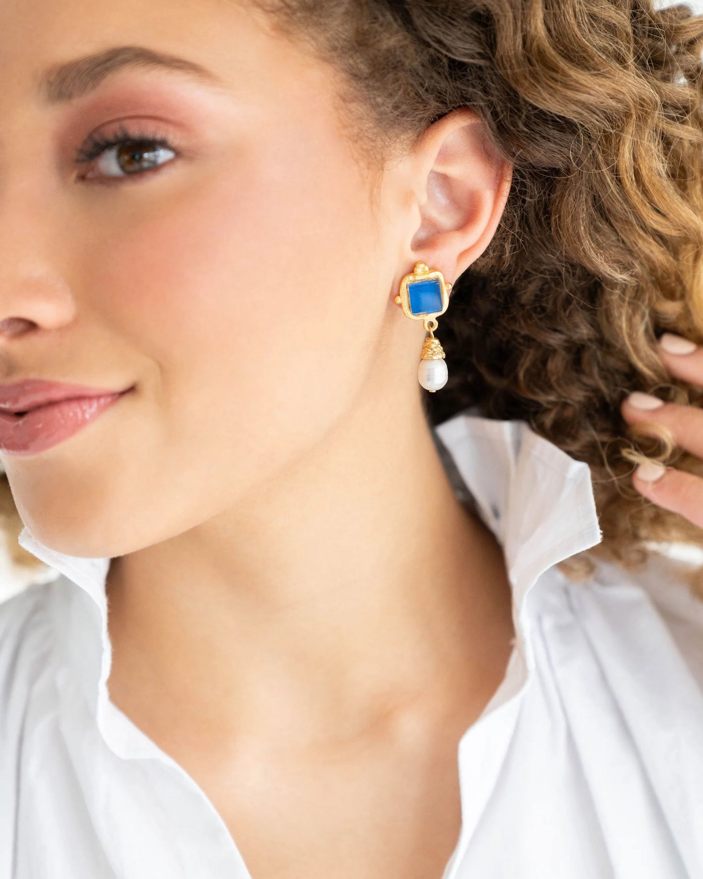 Madeline Pearl Drop Earring