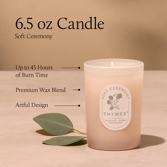 Soft Ceremony 6.5 oz Poured Candle