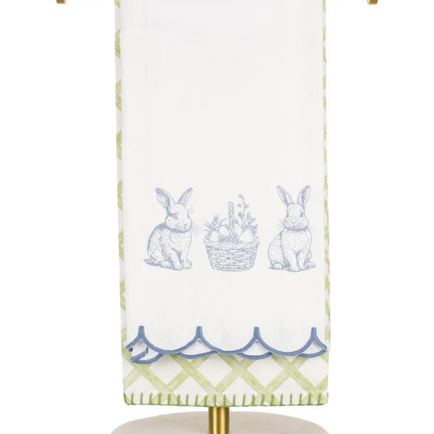 Morgan Bunny Trellis Hand Towels