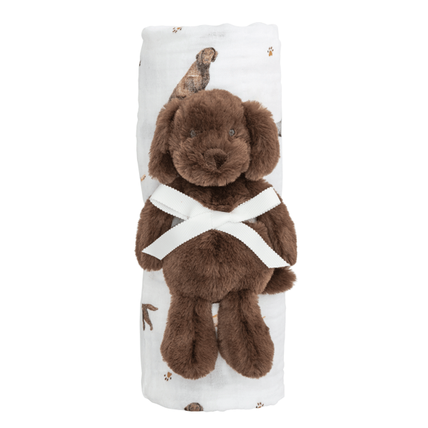 Swaddle & Rattle Set