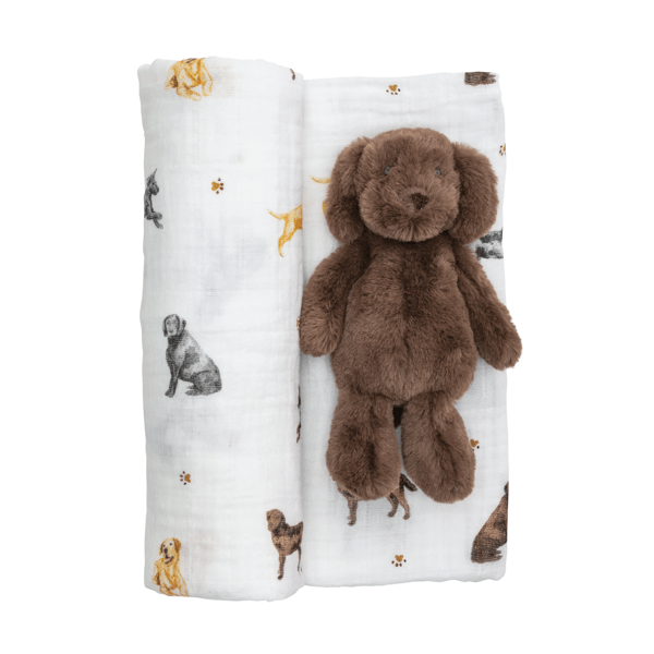 Swaddle & Rattle Set