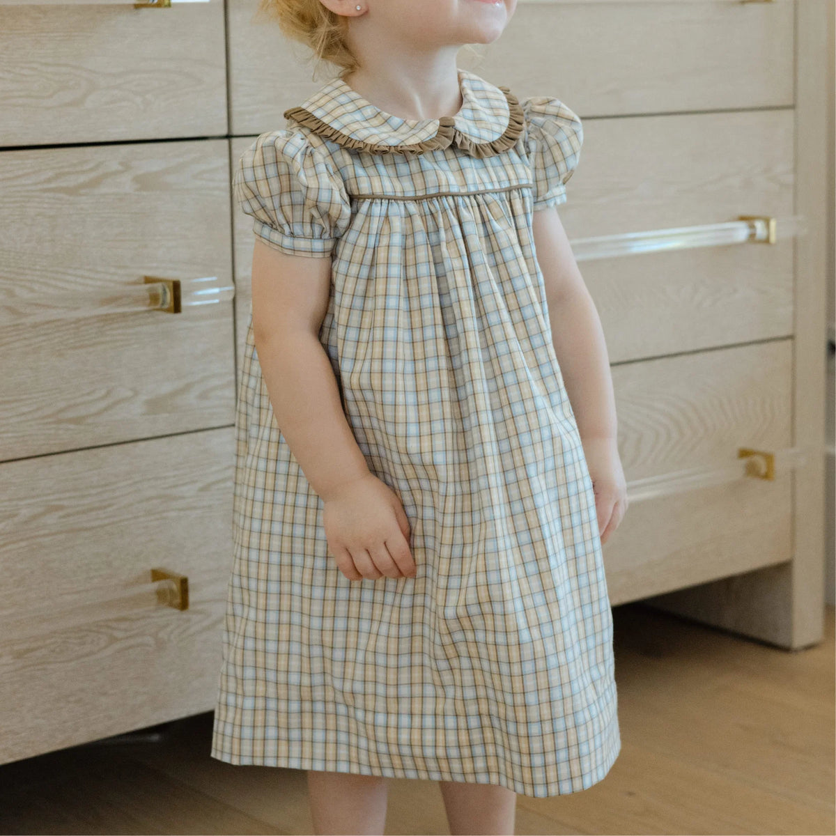 Pecan Plaid Float Dress