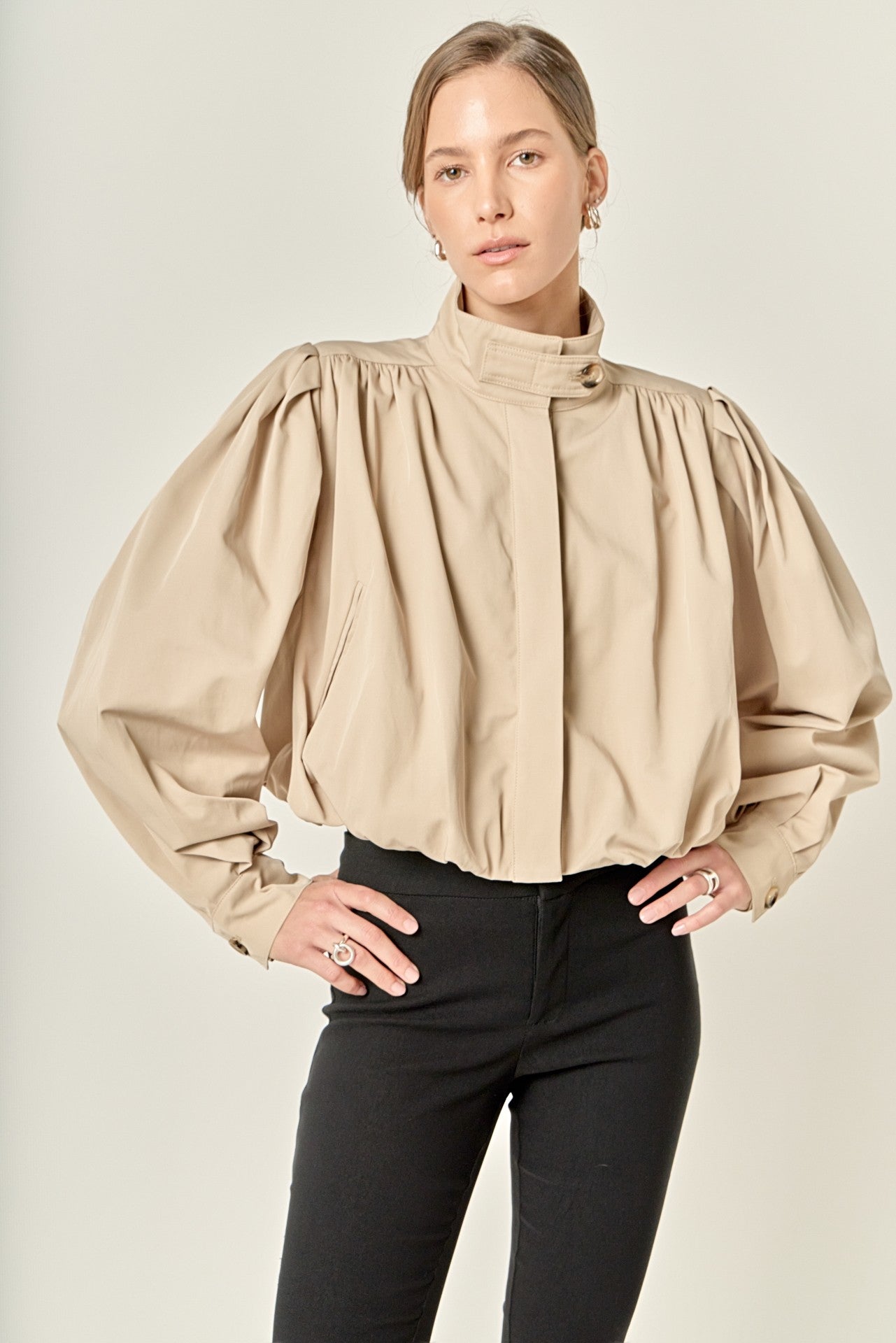Trudy Cropped Bubble Trench