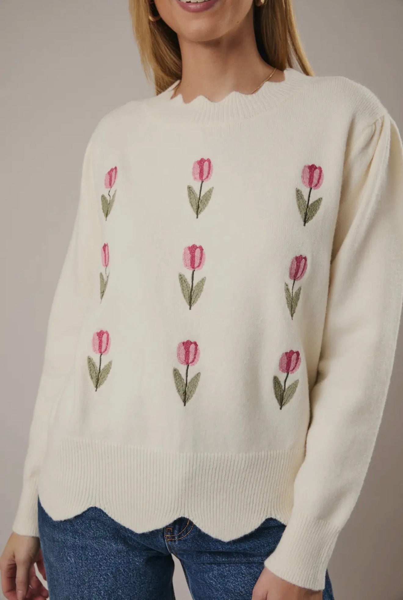 Fresh Tulips Sweater