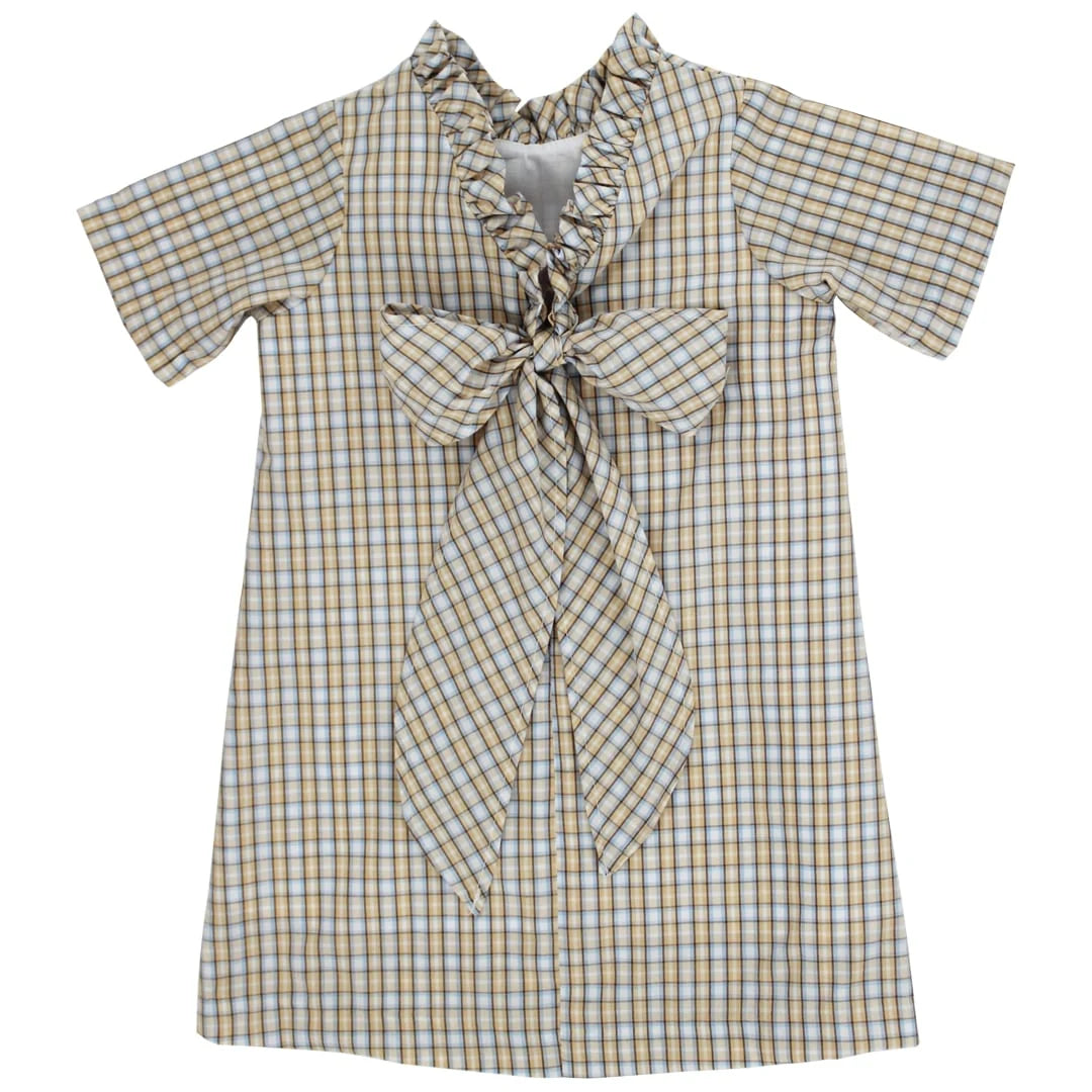 Pecan Plaid A-line Dress