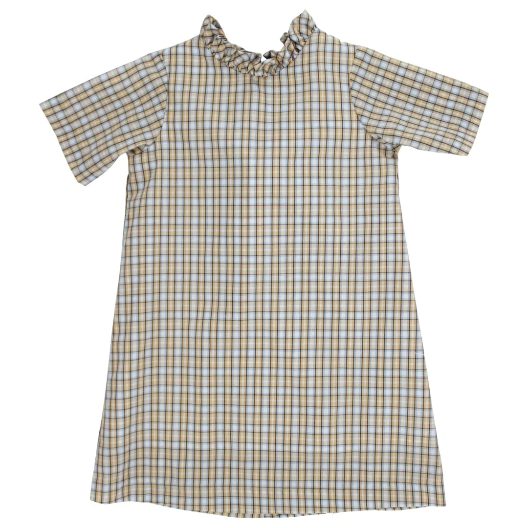 Pecan Plaid A-line Dress