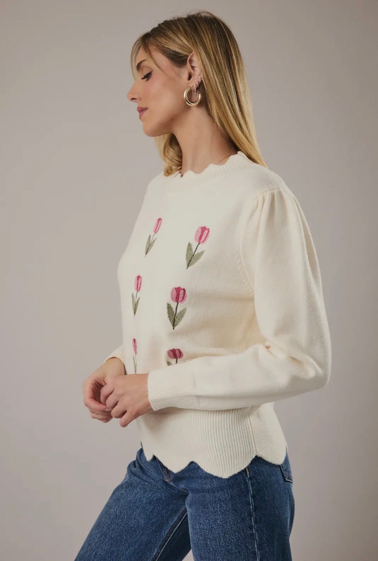 Fresh Tulips Sweater