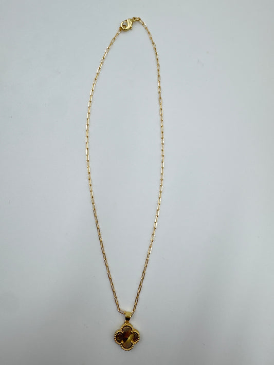 GOLD CLOVER NECKLACE