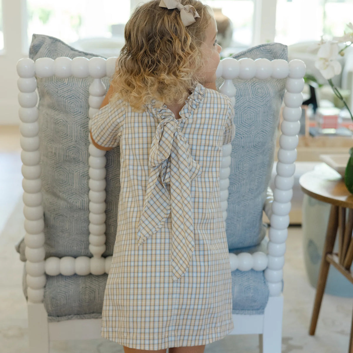Pecan Plaid A-line Dress