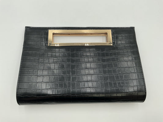 Chloe Black Croc Clutch