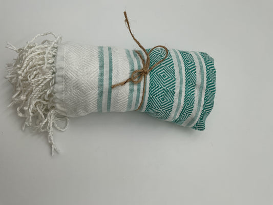 Turkish Beach Towel Green