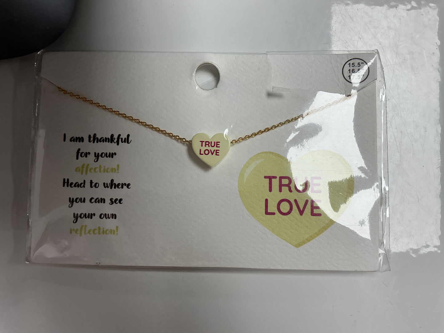 Conversation Heart Necklace