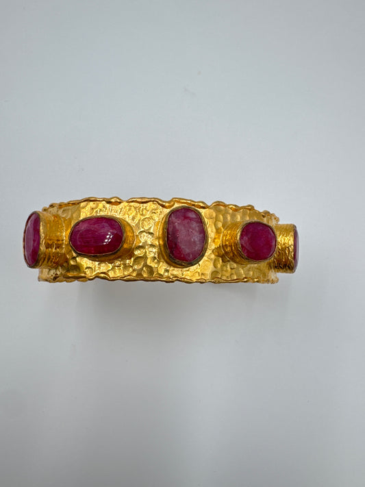 Rosalind Pink Stone Cuff