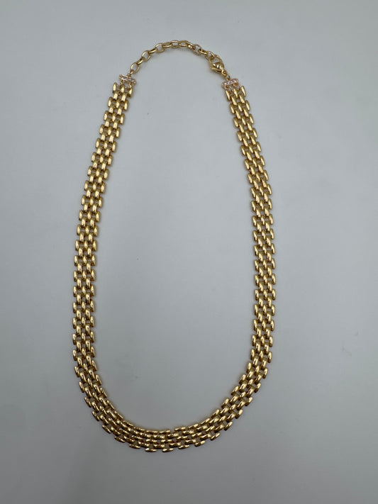 GOLD BRAIDED NECKLACE