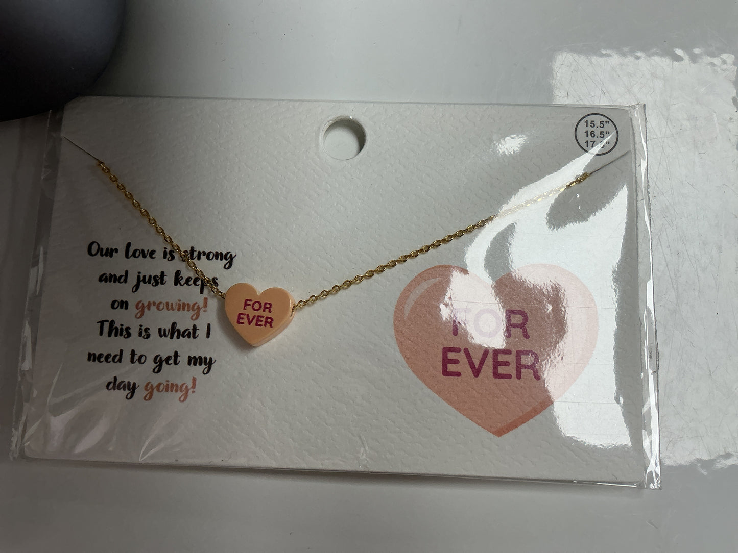 Conversation Heart Necklace