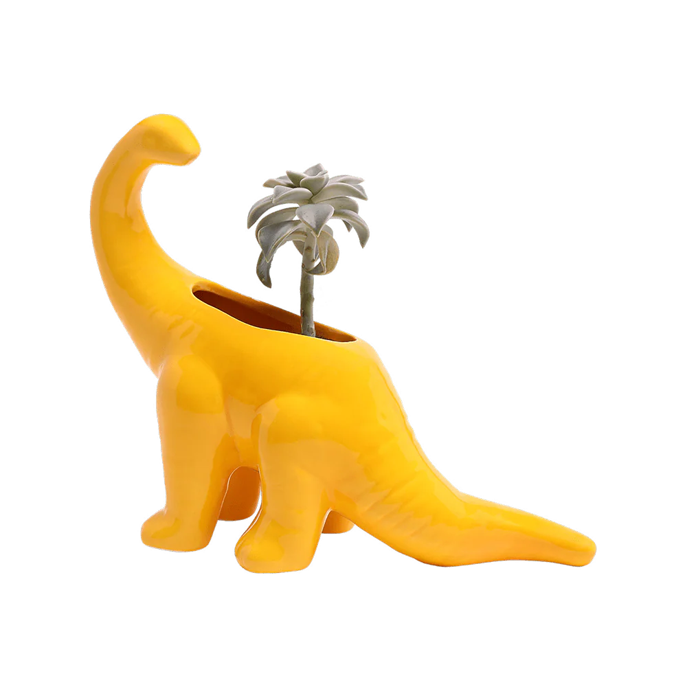 Brontosaurus Ceramic Indoor Plant Pot