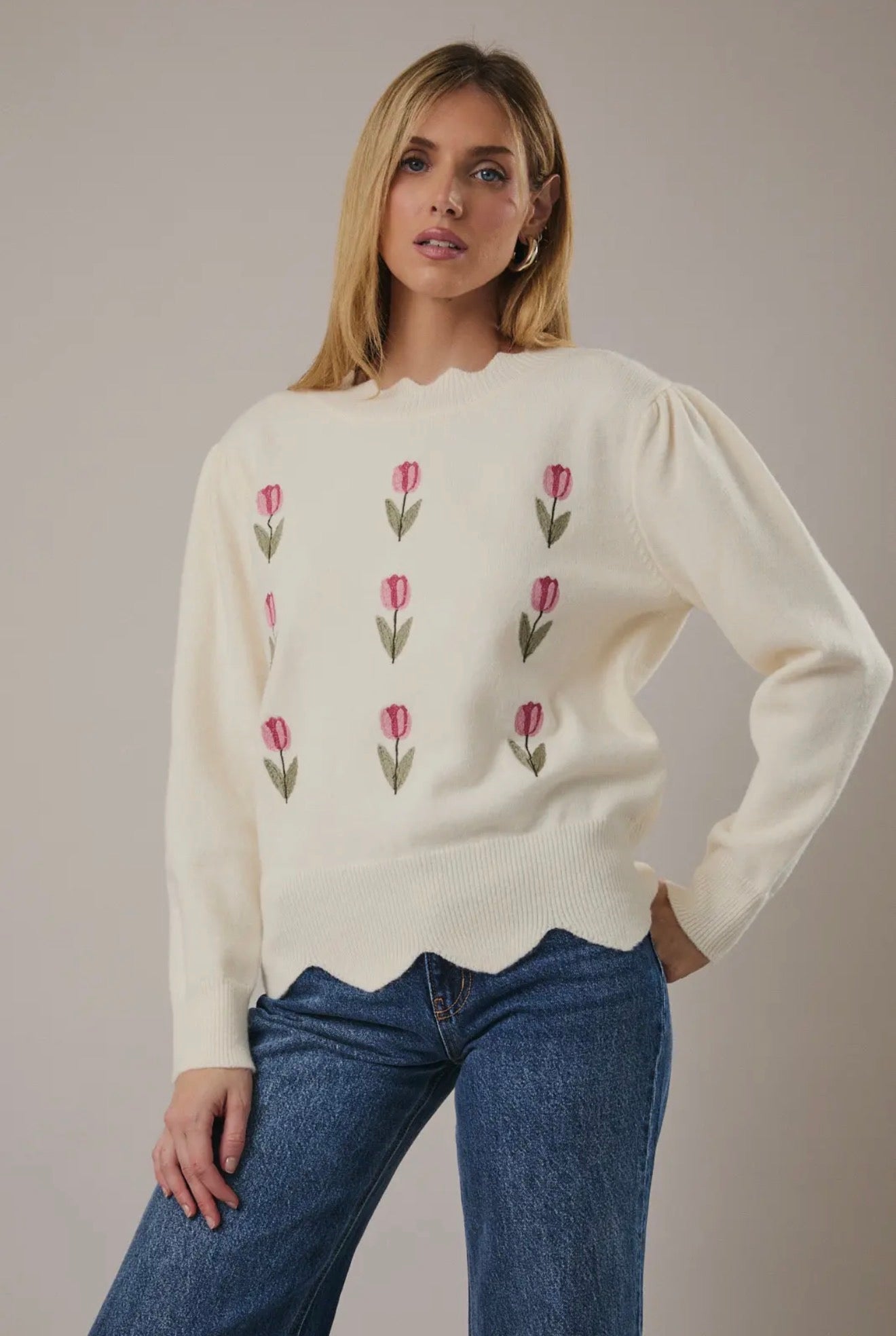 Fresh Tulips Sweater