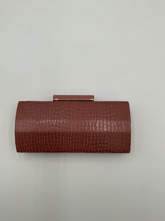 Mauve Crocodile Clutch