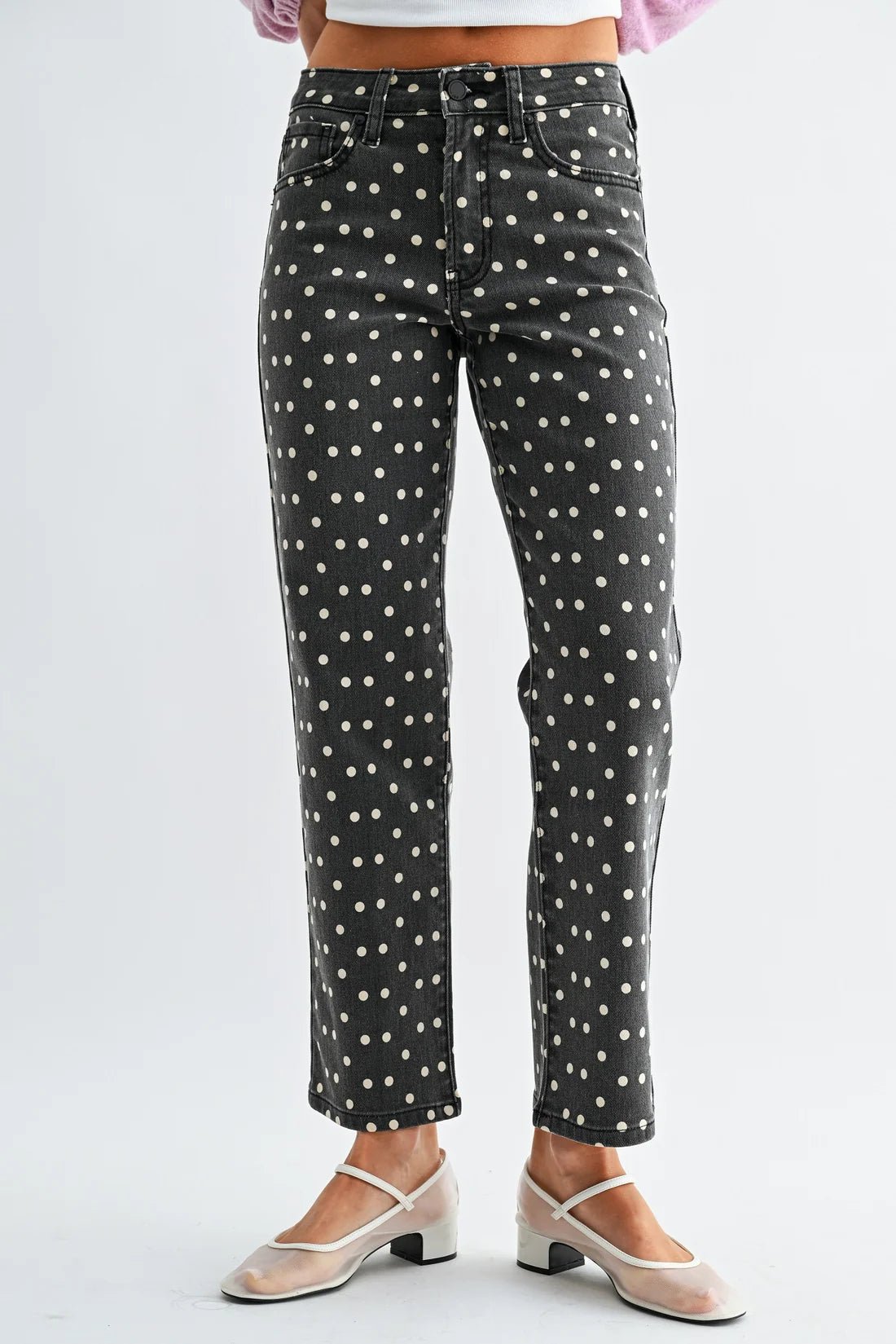 Veronica Vintage Straight Polka Dot