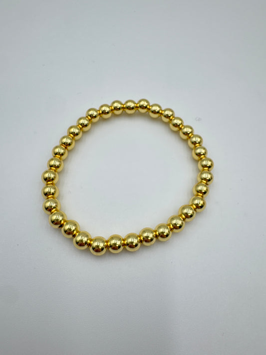 Beaded Bracelet Gold-Large