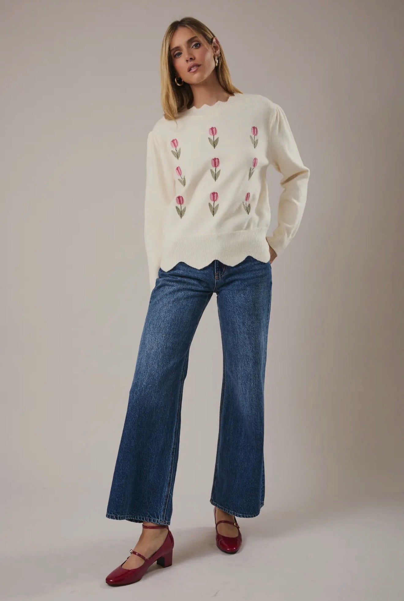 Fresh Tulips Sweater