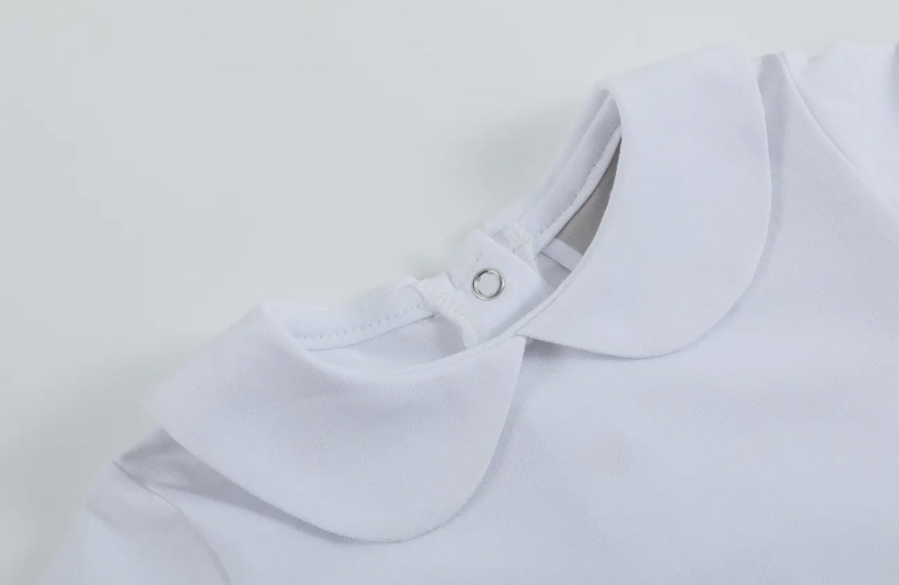 The Perfect White Short Sleeve Onesie