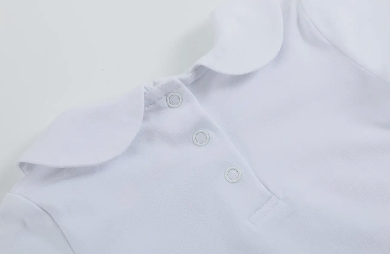 The Perfect White Short Sleeve Onesie