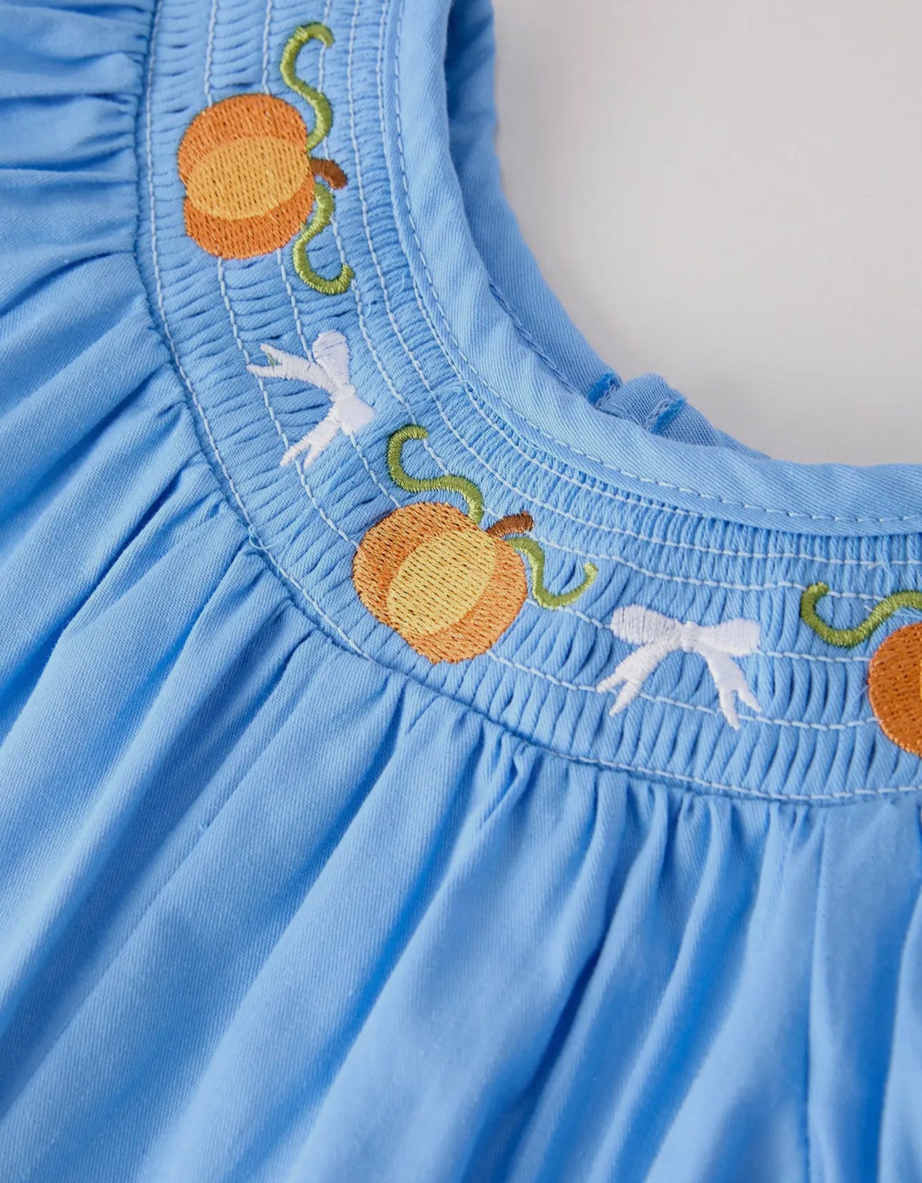 Caroline Pumpkin Baby Girl Romper