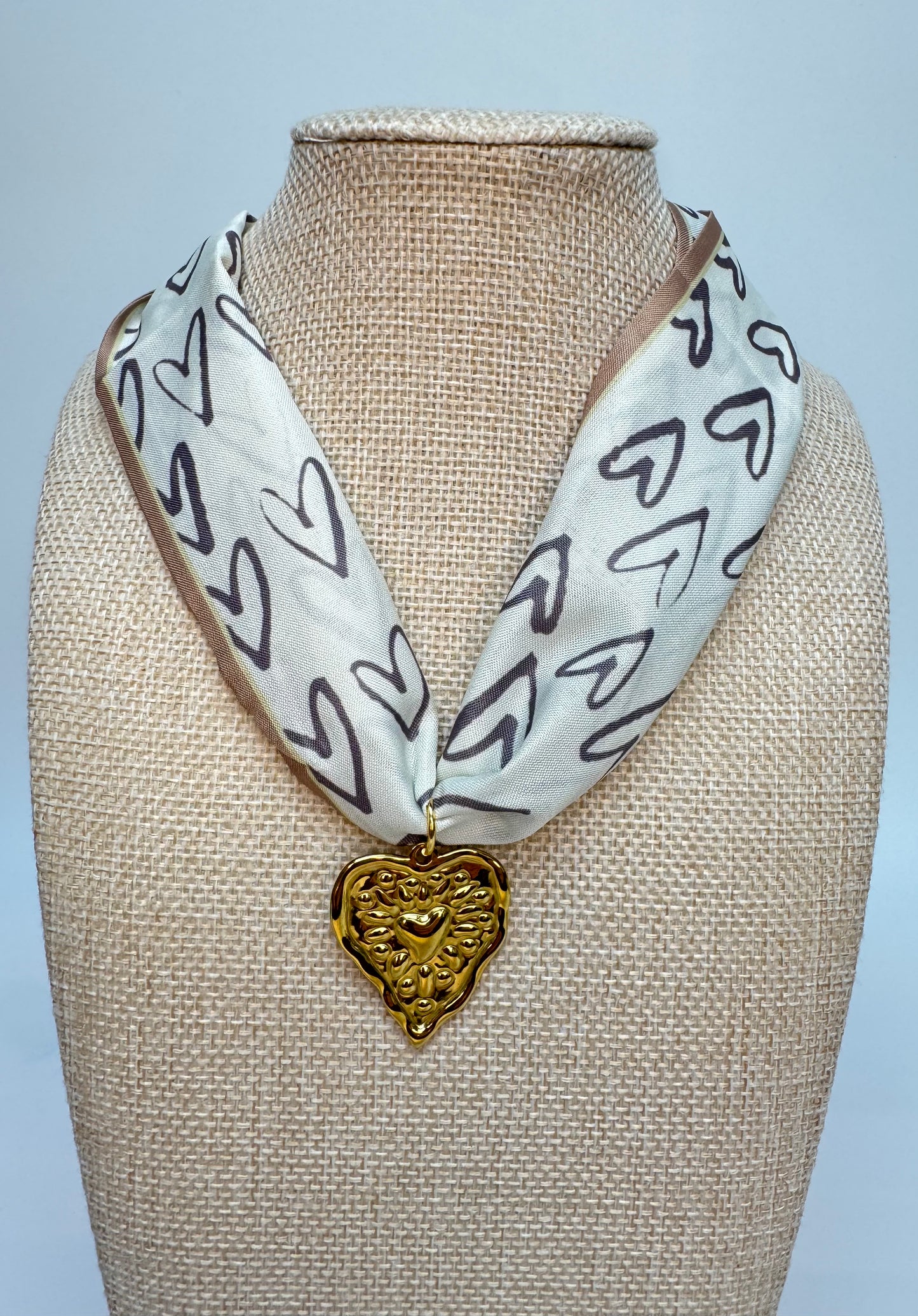 Heart scarf Necklace
