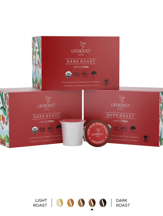 Lifeboost Coffee Pods Dark