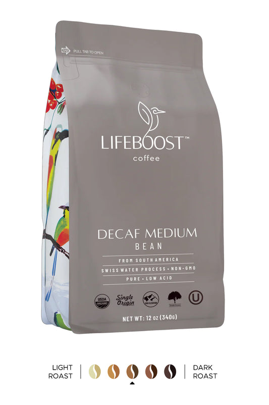 Lifeboost Coffee Ground Medium Decaf