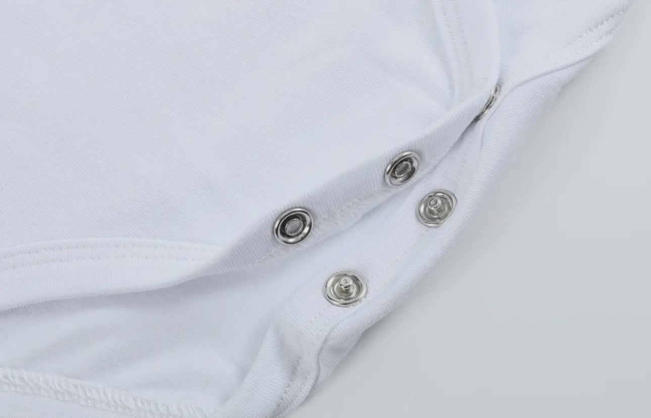The Perfect White Short Sleeve Onesie