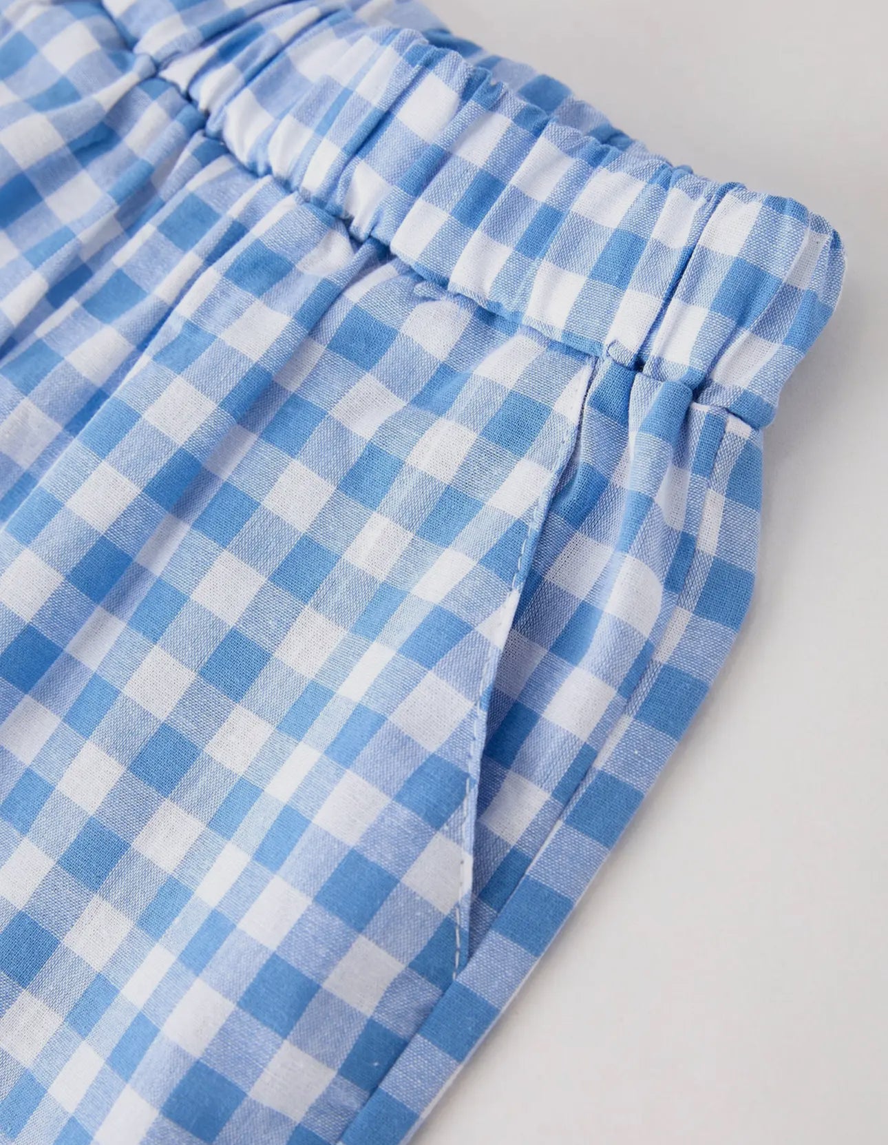 Blue Gingham Pumpkin Boys Set