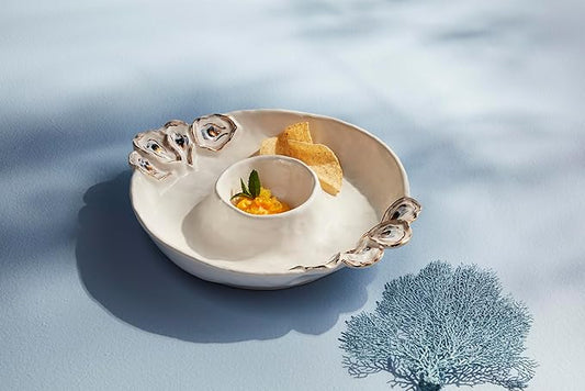 Oyster Chip And Dip Server