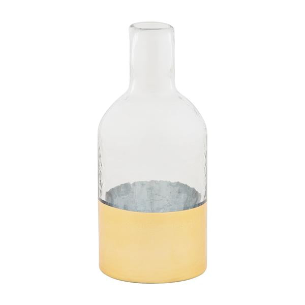 Glass And Gold Vases Large
