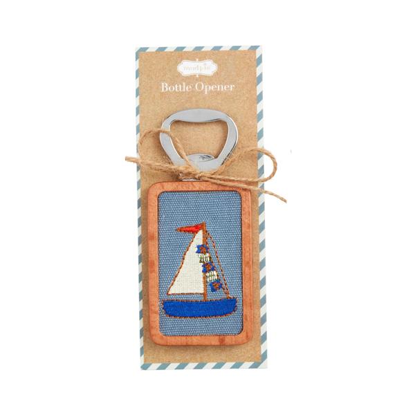 Embroidered Bottle Opener Boat