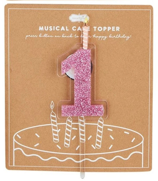 Pink One Birthday Topper
