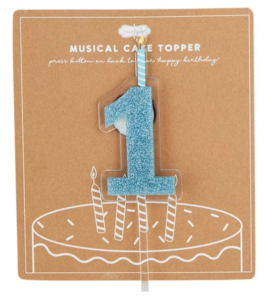 Blue One Birthday Topper