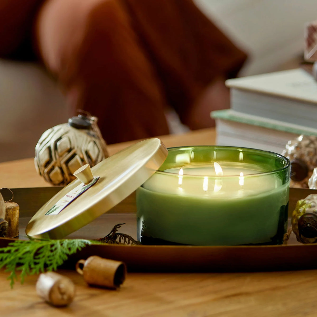 21 oz Green 4-Wick Candle, Frasier Fir