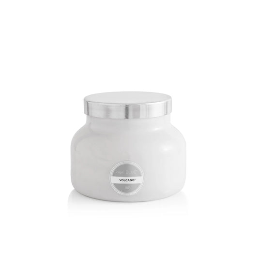 19 oz White  Signature Jar, Volcano