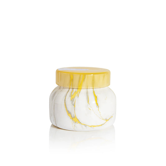 8 oz Petite Modern Marble Jar, Pineapple Flower