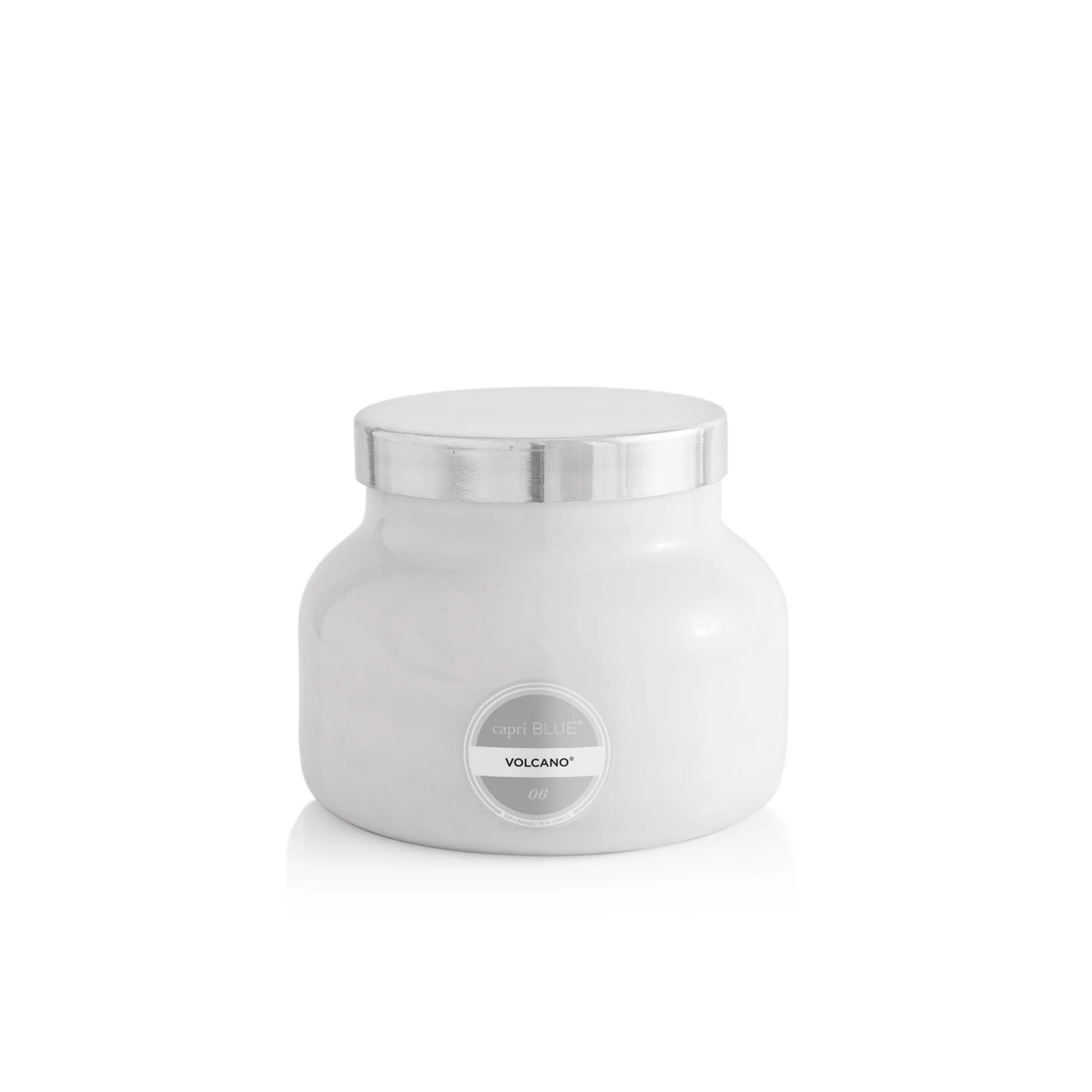 28 oz White Signature Jar, Volcano