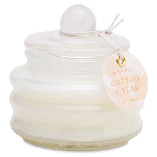 Beam 3oz Glass Candle - Cotton & Teak