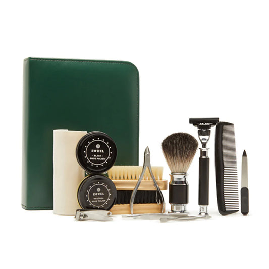 On the Go Grooming and Shoe-Shine Kit Forest Green