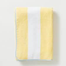 Beach Towel Yellow Stripe
